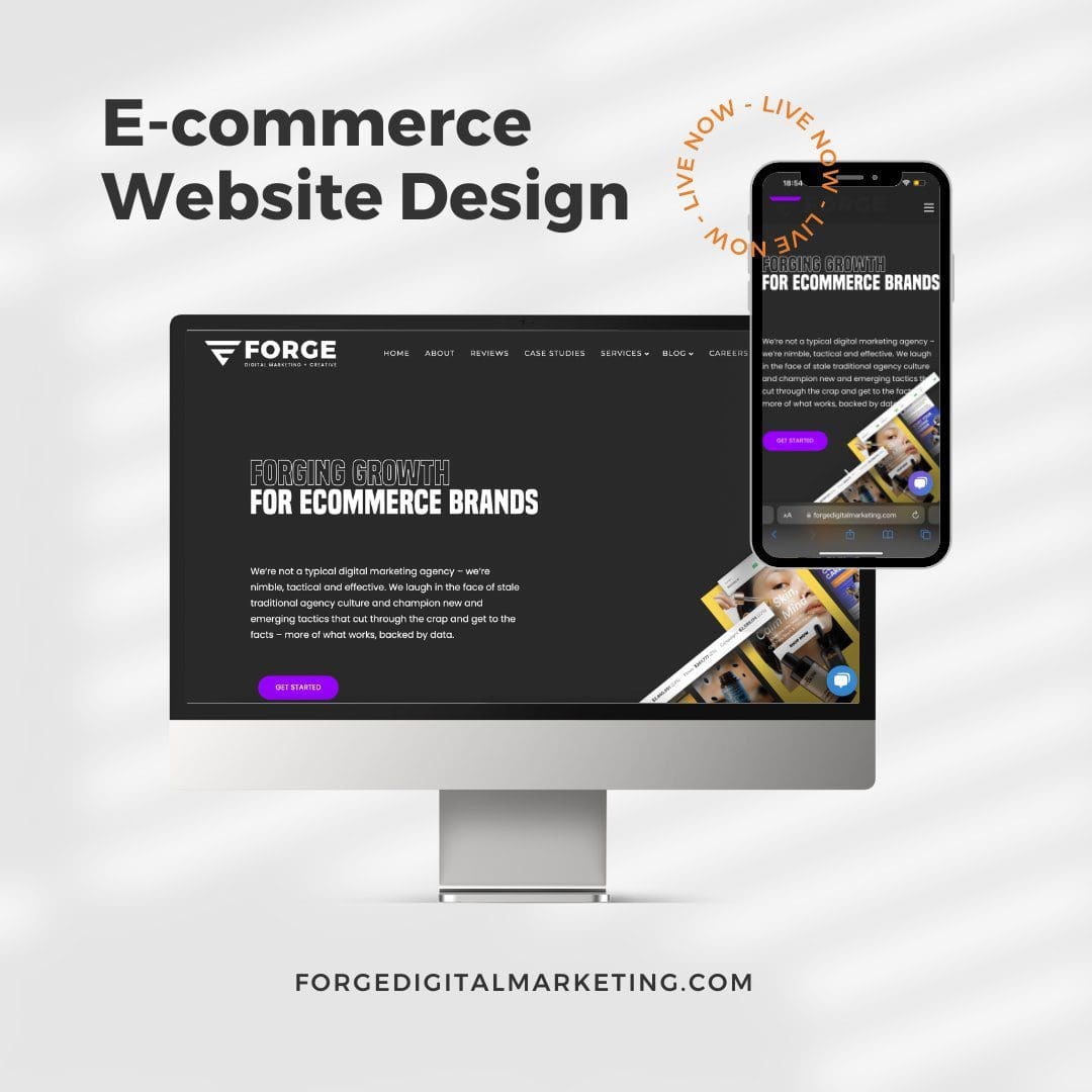 eCommerce website design example