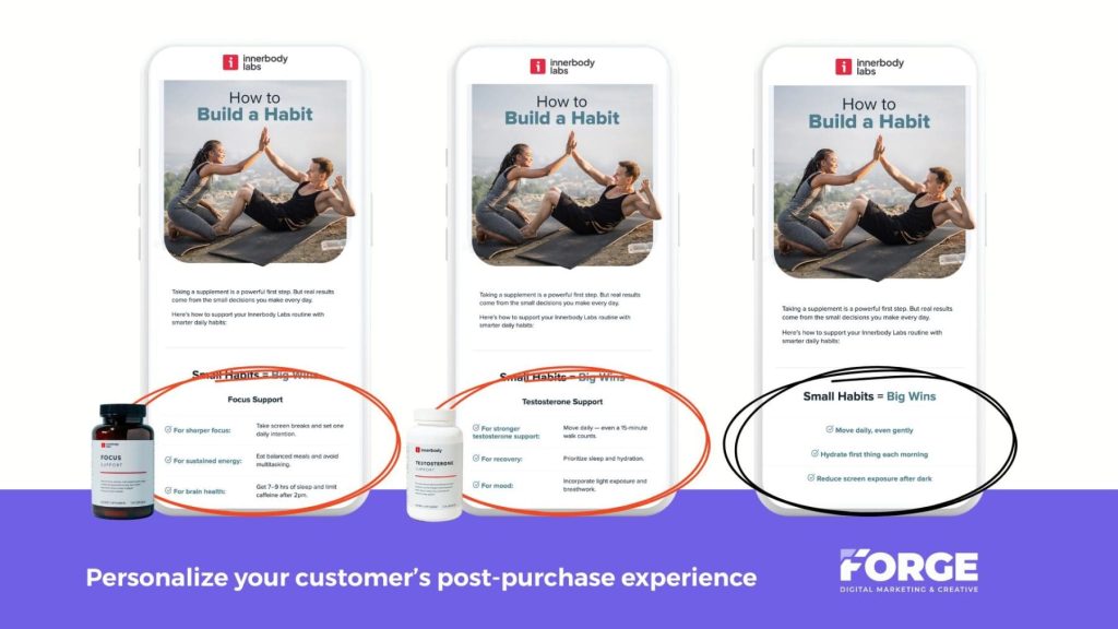 Personalize your customer’s post-purchase experience